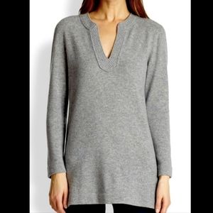 Tory Burch Cashmere Sweater, Sz L, Grey